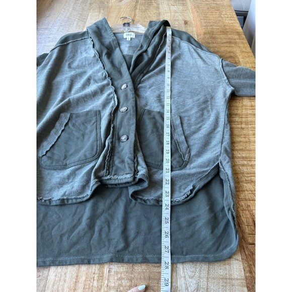 BKE Women's Green Long Sleeve V Neck Button Down Sweater Pockets Small - Picture 13 of 14